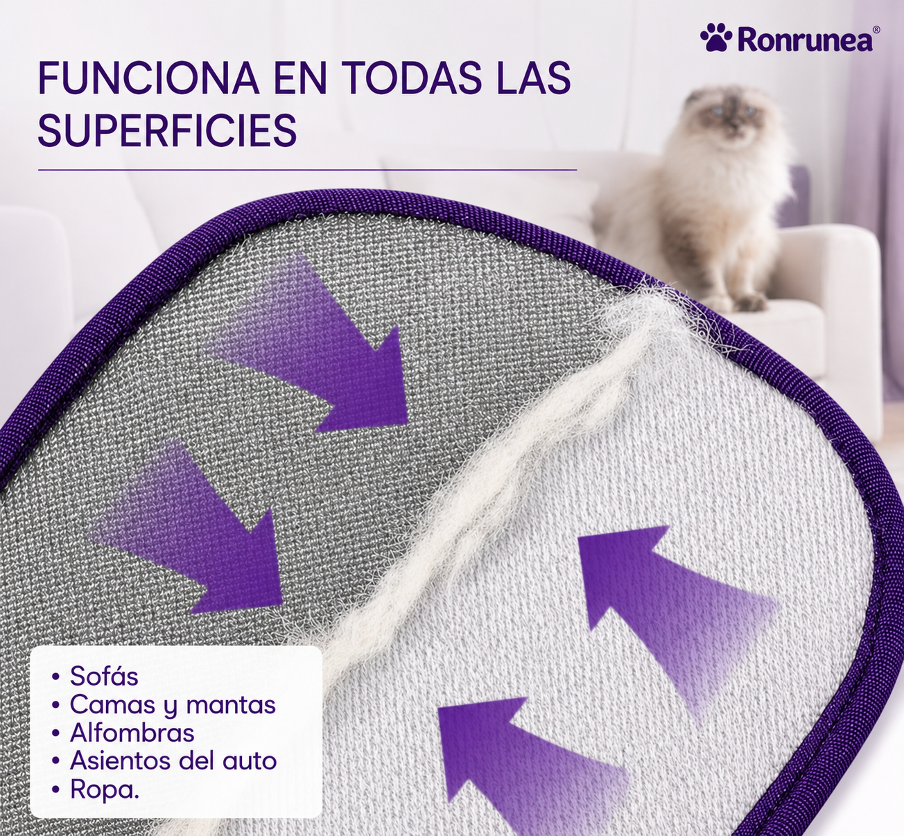Guante Quitapelos para Gato