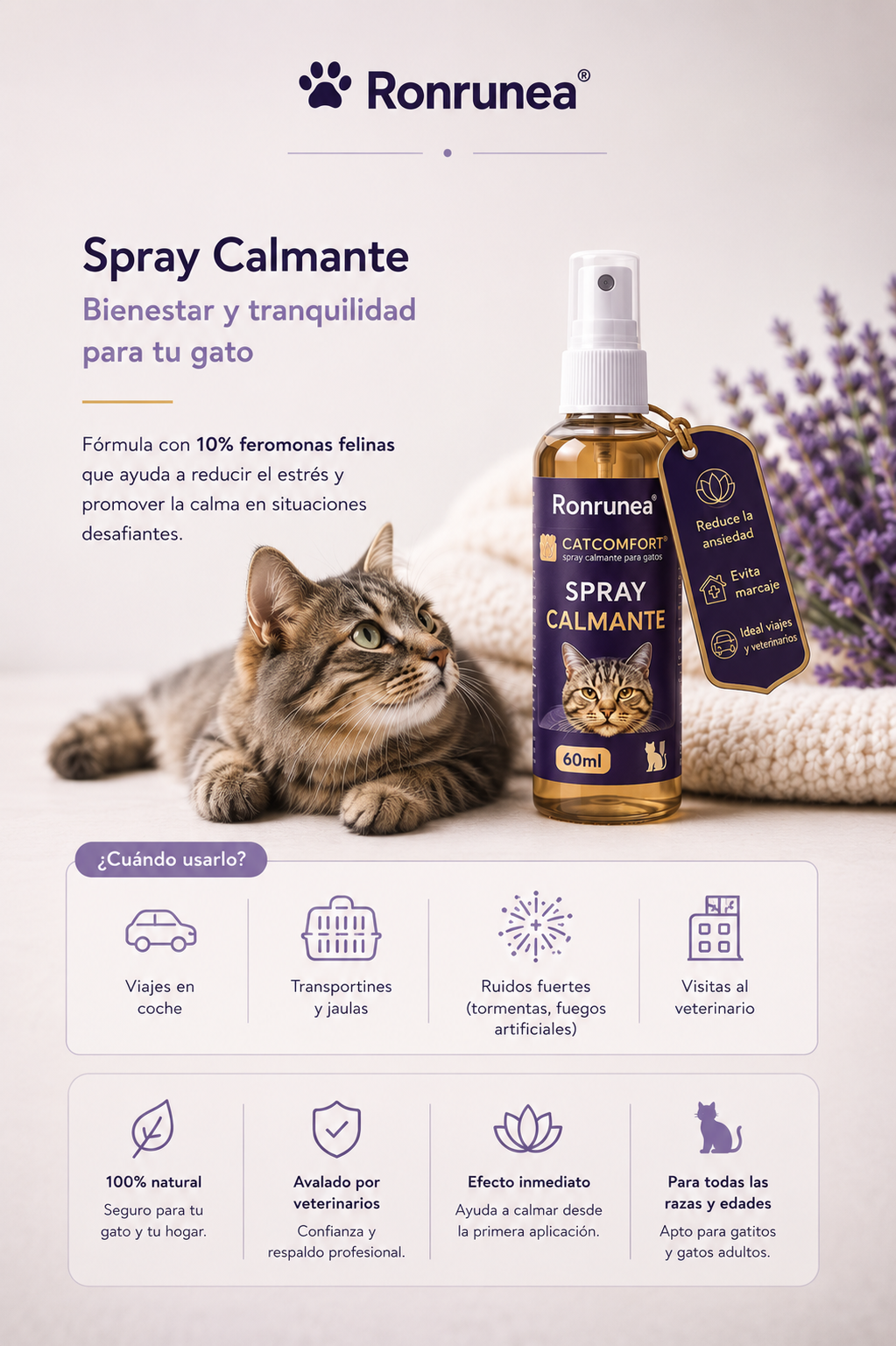 Spray Calmante para Gatos