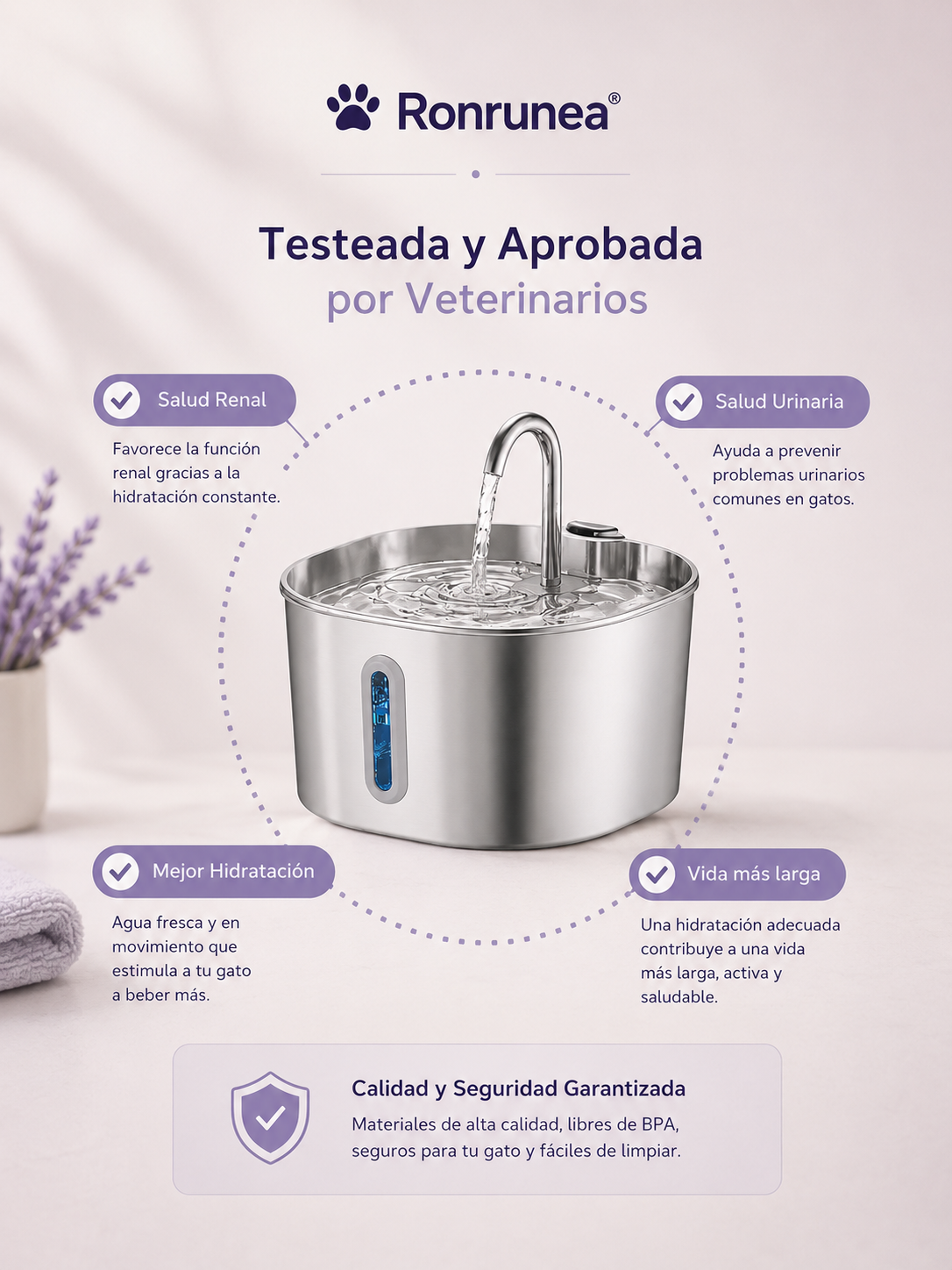 Fuente Automática para Gatos